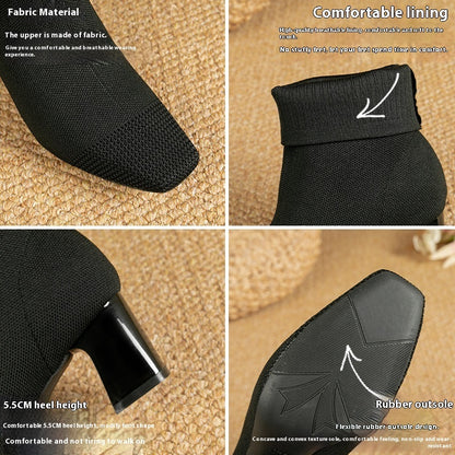 Bottines Couture Talon Sculpté