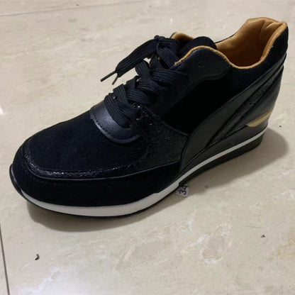 Sneakers plateforme à sequins – Style et confort