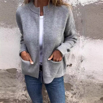 Cardigan Élégant Femme à Poches – Style Chic & Premium