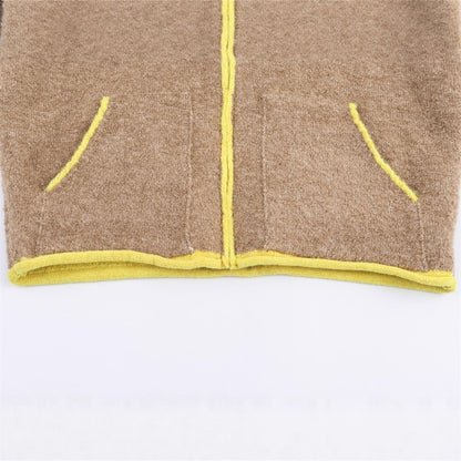 Veste Bomber Maille Contrastée – Style Urbain Moderne