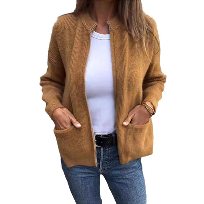 Cardigan Élégant Femme à Poches – Style Chic & Premium
