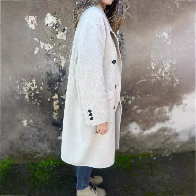 MANTEAU LONG OVERSIZE POUR FEMME