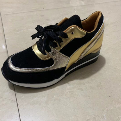 Sneakers plateforme à sequins – Style et confort